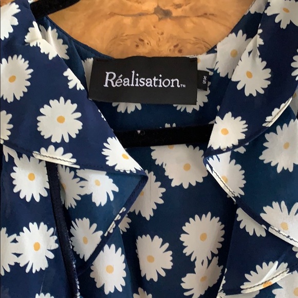 Realisation Par Blue Daisy Ruffle Wrap Dress XS - Picture 2 of 4